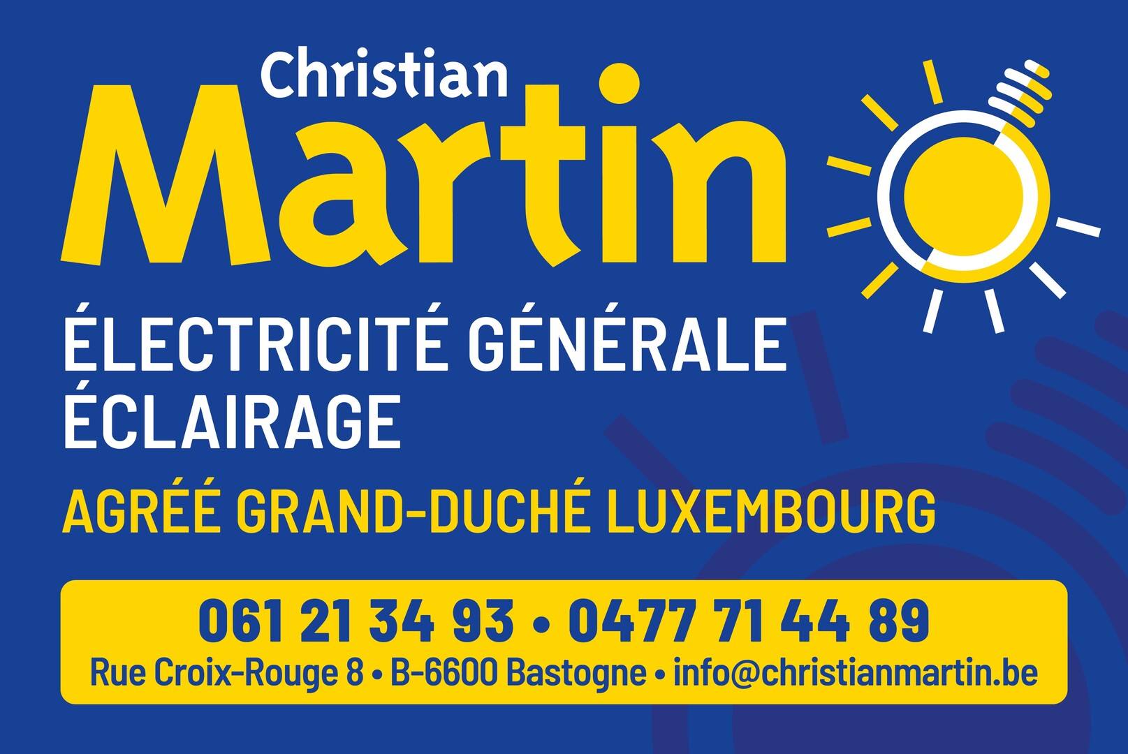 Christian Martin - électricité générale à Bastogne